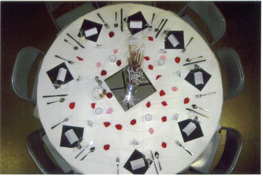 A huge variety of table setting options are available upon our patrons request